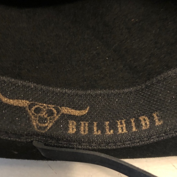 Bullhide Skynard Black Wool Felt Cowboy Hat Adult Unisex Large - Picture 8 of 10